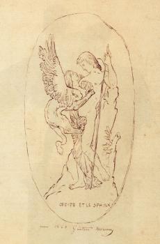 古斯塔夫 莫羅 Oedipe Et Le Sphinx 古斯塔夫 莫羅 Oedipe Et Le Sphinx